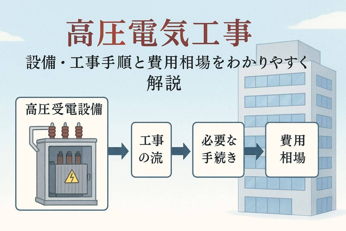 電気工事における高圧の基礎から設備・工事の流れと費用相場を徹底解説