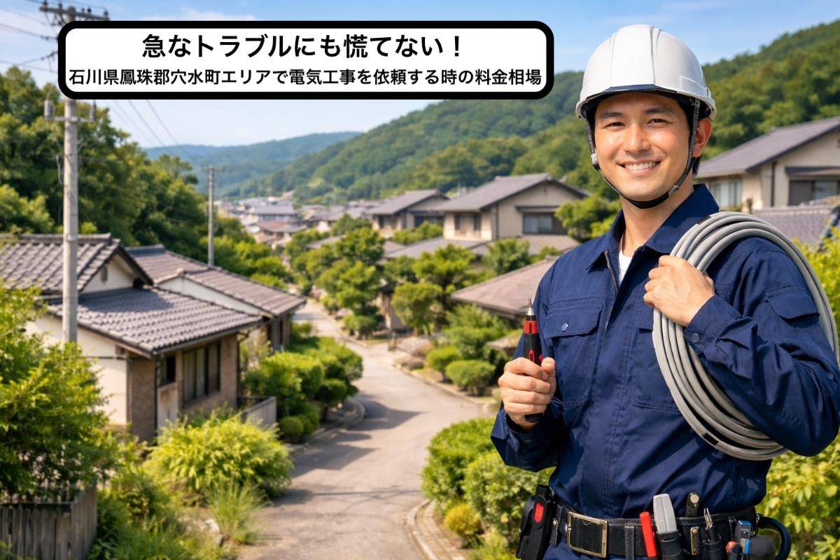 急なトラブルにも慌てない！石川県鳳珠郡穴水町エリアで電気工事を依頼する時の料金相場